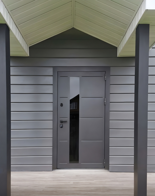 Входная дверь с тонированным стеклопакетом Входная дверь с тонированным стеклопакетом